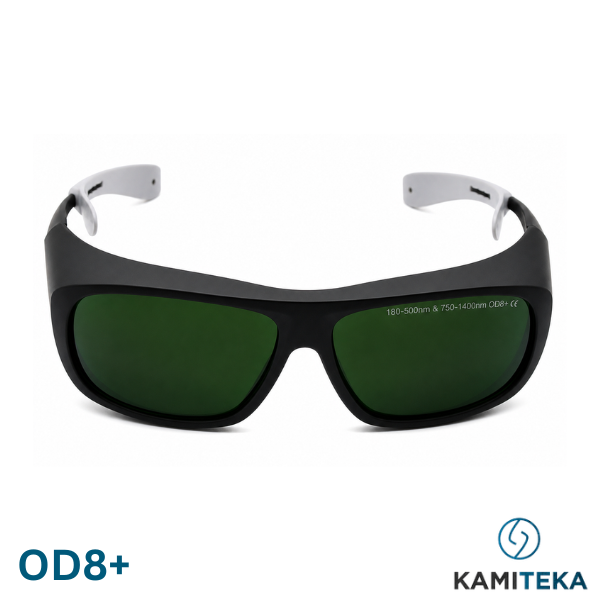 Laser safety glasses (180-500nm/750-1400nm OD8+)