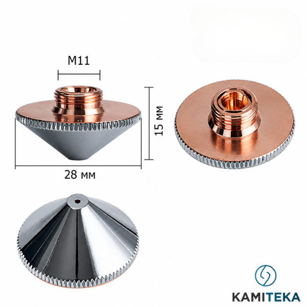 Nozzle Ø28 h15 M11 (double chrome)