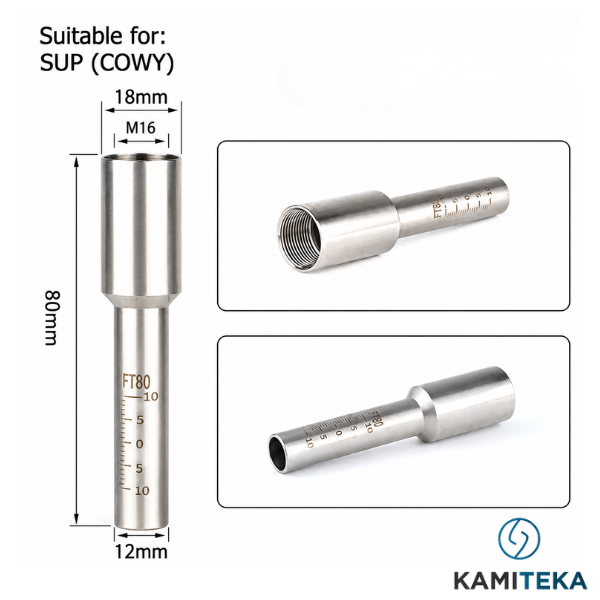 W-FT80 Nozzle holder (tube with scale) H80 d12 M16