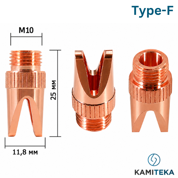 WNQ-06 Welding nozzle 25mm M10 (Type-F)