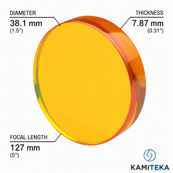 ZnSe D38.1 F127 7.87 mm focusing lens